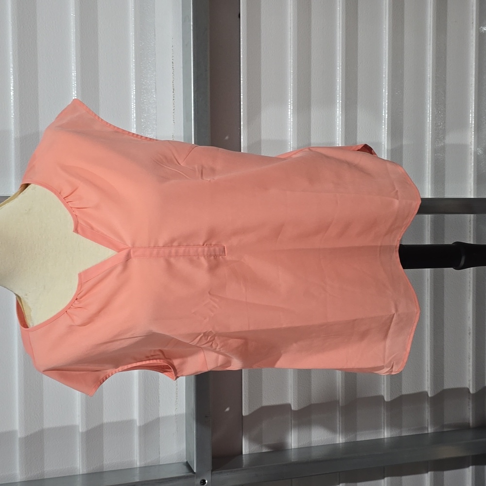 Van Heusen Peach Cap‎ Sleeve Blouse NWT Size XL